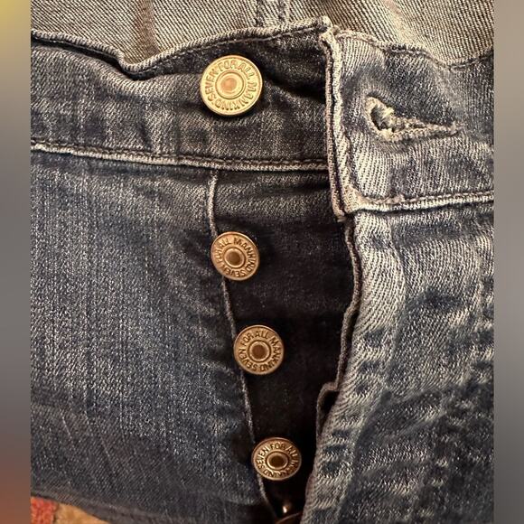 7 For All Mankind Standard Button Fly Straight Leg Women's Jeans 38 7FAM - Picture 7 of 10